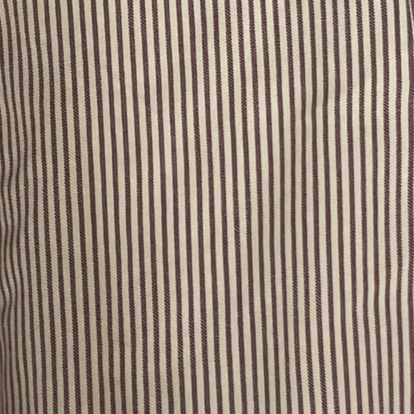 DKNY Ruched 3Q Sleeves One Button Pinstripe Blazer in Khaki Brown - Picture 7 of 13